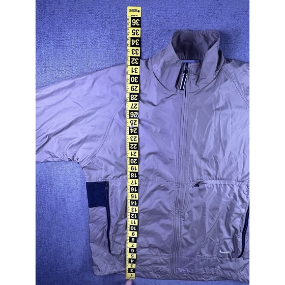Vintage Nike Windbreaker Men's Large Full Zip Large Zip Pockets Running Golf Gym - Picture 7 of 14